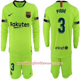 Maillot/Tenue Barcelone Pique 3 Enfant Extérieur 2018/2019 Manche Longue
